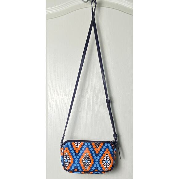 Vera Bradley Small Crossbody Marrakesh Beads Blue Orange White Purse Bag - Picture 7 of 10